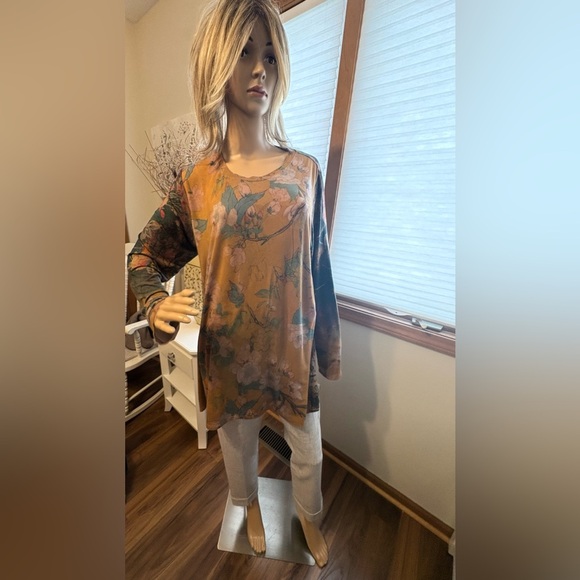 Johnny Was Traviata Lotus Swing Tunic Large EUC - Picture 3 of 12